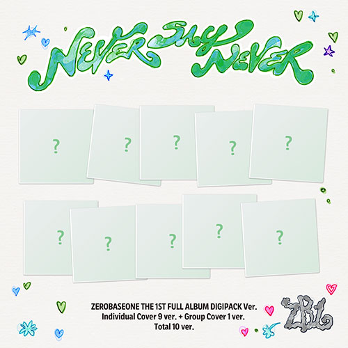 [애플특전][세트/앨범10종] ZEROBASEONE - THE 1ST FULL ALBUM [NEVER SAY NEVER] (DIGIPACK Ver.)-thumbnail