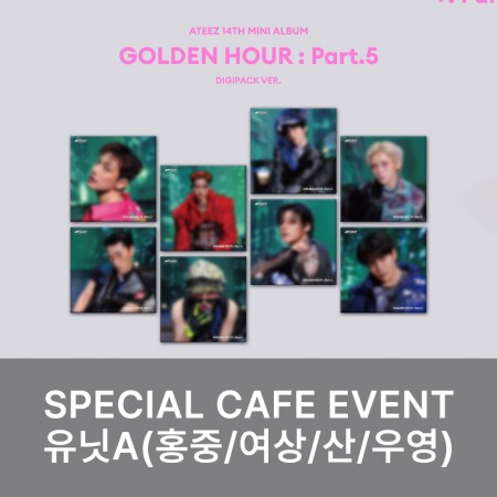 [유닛A][7/24 스페셜 카페] 에이티즈 (ATEEZ) - GOLDEN HOUR : Part.5 (DIGIPACK VER.)